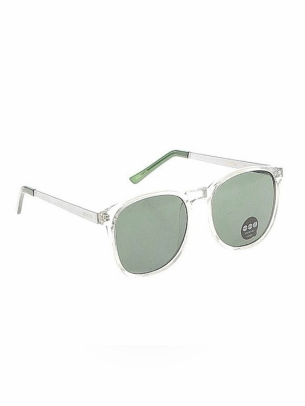 KOMONO Urkel Clear Silver Sunglasses NEW UV400